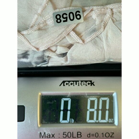 Luna Luz Medium Silk Dress Blush Gray Tie Dye Layered Hem Fairy Soft Girl Flowy - Picture 9 of 9